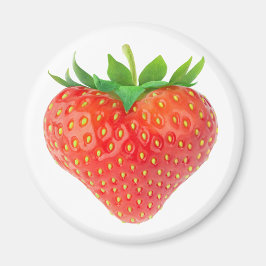 Aardbeienhart Magneet