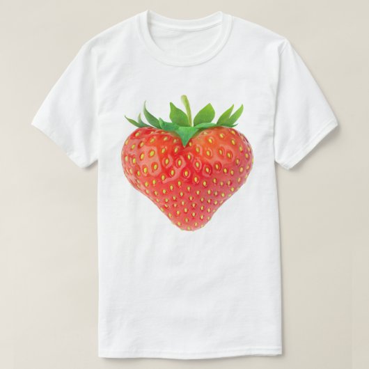 Aardbeienhart T-shirt (Design voorkant)