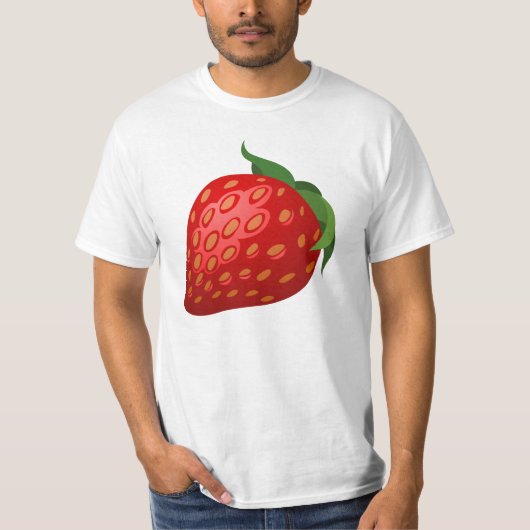 Aardbeienillustratie T-shirt (Voorkant)