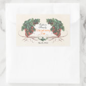 Aardbeieninbliketiket R1 Rechthoekige Sticker (Tas)