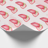 Aardbeieninpakpapier! Berry Zoet! Cadeaupapier (Hoek)