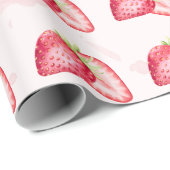 Aardbeieninpakpapier! Berry Zoet! Cadeaupapier (Rol Hoek)