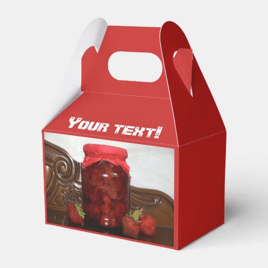 aardbeienjam bedankdoosjes (Voorkant Zijde)