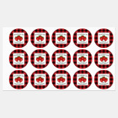 Aardbeienjam bewaart Plaid C Eten Label (Vel)