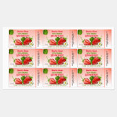 Aardbeienjam Etiket Labels (Vel)