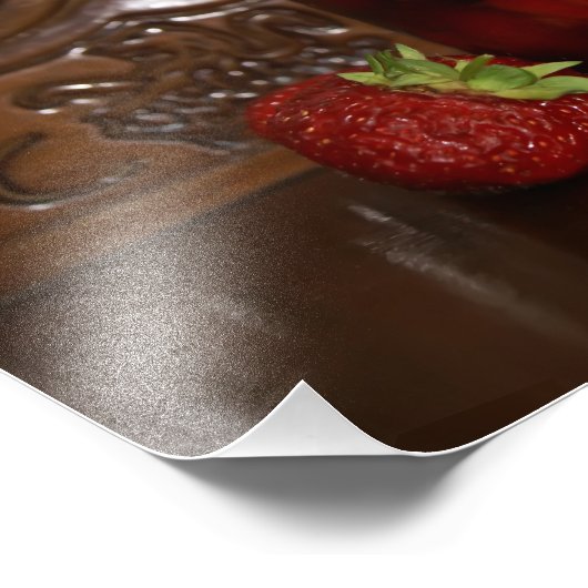 aardbeienjam foto afdruk (Hoek)