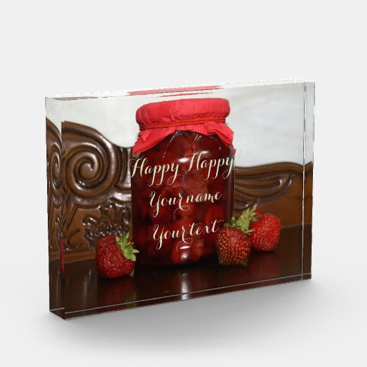 aardbeienjam fotoblokken (Links)