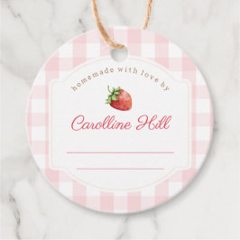 Aardbeienjam Jar Fruit Conserven Gepersonaliseerd Bedankjes Labels