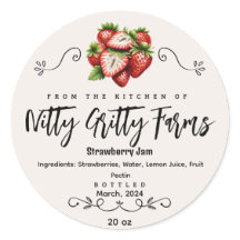 Aardbeienjam Jelly behouden aangepaste inblikken l