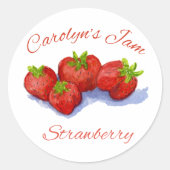 Aardbeienjam label (Voorkant)