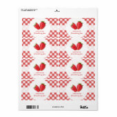 Aardbeienjam label (Full Sheet)