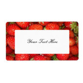 Aardbeienjam label stickers (Voorkant)