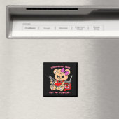 Aardbeienjam maar mijn pistool niet Grappige Teddy Magneet (Insitu (Vaatwasser))