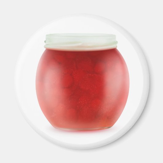 Aardbeienjam Magneet (Voorkant)