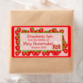 Aardbeienjam of Aardbei bewaart etiketten (Insitu)