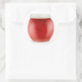 Aardbeienjam Ronde Sticker (Tas)