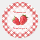 Aardbeienjam sticker (Voorkant)
