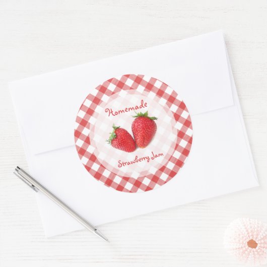 Aardbeienjam sticker (Envelop)