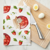 Aardbeienjam Theedoek (Quarter Fold)