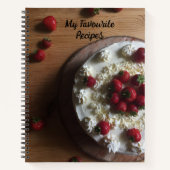Aardbeienkap, Recipe Book Notitieboek (Voorkant)