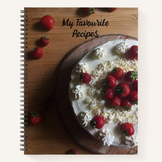 Aardbeienkap, Recipe Book Notitieboek (Voorkant)