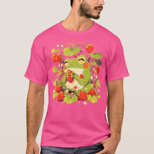Aardbeienkikker Tekenen Animal Art Aardbeien FL T-shirt