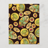 Aardbeienkikkers voor eeuver briefkaart (Voorkant)