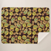 Aardbeienkikkers voor eeuver sherpa deken (Voorkant (horizontaal))