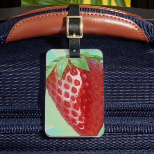 aardbeienkleuring bagagelabel (Voorkant Insitu 2)