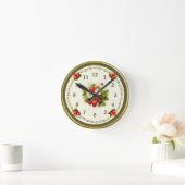 Aardbeienklok Loden Groene Beierse look Ronde Klok (Huis)