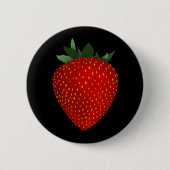 aardbeienknop ronde button 5,7 cm (Voorkant)