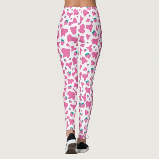 Aardbeienkoe Leggings (Achterkant)