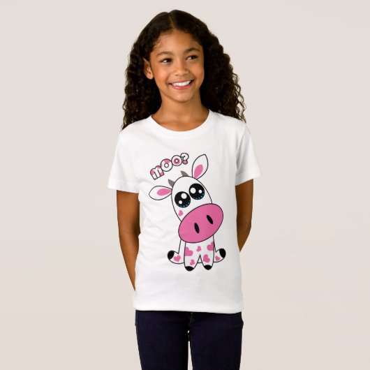 Aardbeienkoe - moo? t-shirt (Voorkant volledig)