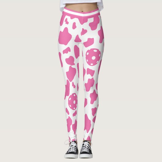 🍓 🐄 Aardbeienkoeienbaars Leggings (Voorkant)