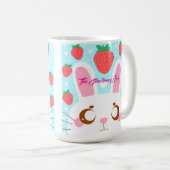 aardbeienkonijn koffiemok (Voorkant rechts)