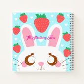 aardbeienkonijn notitieboek (Achterkant)
