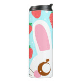 aardbeienkonijn thermosbeker (Gedraaid links)