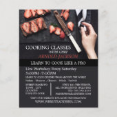 Aardbeienkorrels, Adverteren kookklassen Flyer (Voorkant)