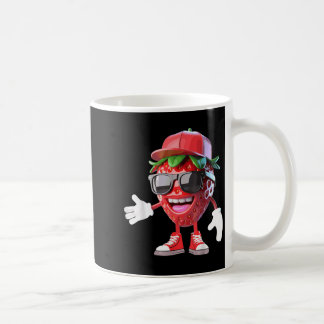 aardbeienkostuum voor fruitliefhebbers koffiemok