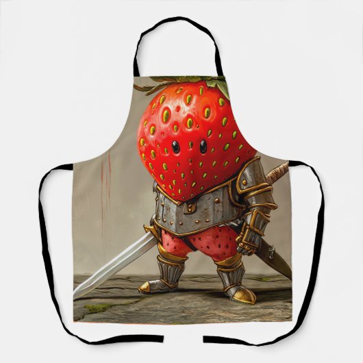 Aardbeienkrijger Schort (Voorkant)