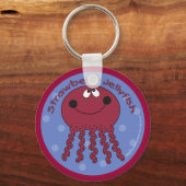 aardbeienkwal sleutelhanger (Voorkant)