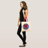 aardbeienkwal tote bag (Voorkant (model))