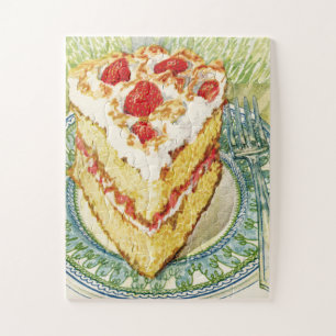 aardbeienlak Jigzaag Puzzle Legpuzzel