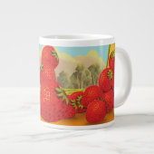 aardbeienlandschapscrate Art Jumbo Mok (Voorkant rechts)