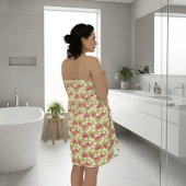 Aardbeienlapje mosterd badhanddoek set bad handdoek