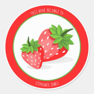 AardbeienlapjeDit boek behoort tot Ronde Sticker