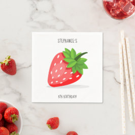Aardbeienlapjes Servet