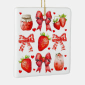 Aardbeienliefde esthetisch keramisch ornament (Rechts)