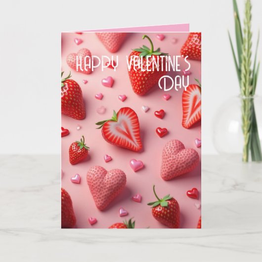 aardbeienliefde kaart (Voorkant)