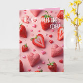 aardbeienliefde kaart (Gele Bloem)